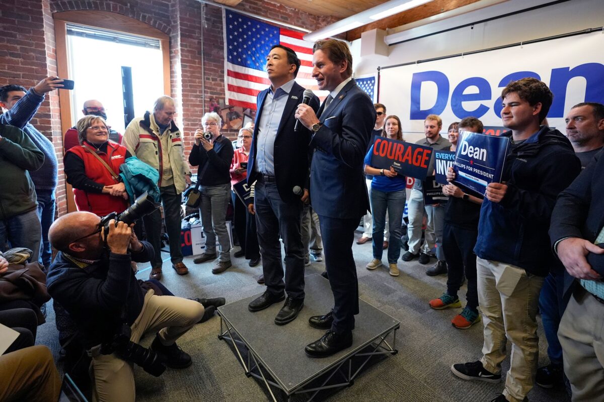 Andrew Yang Throws Weight Behind Dean Phillips' Presidential Bid