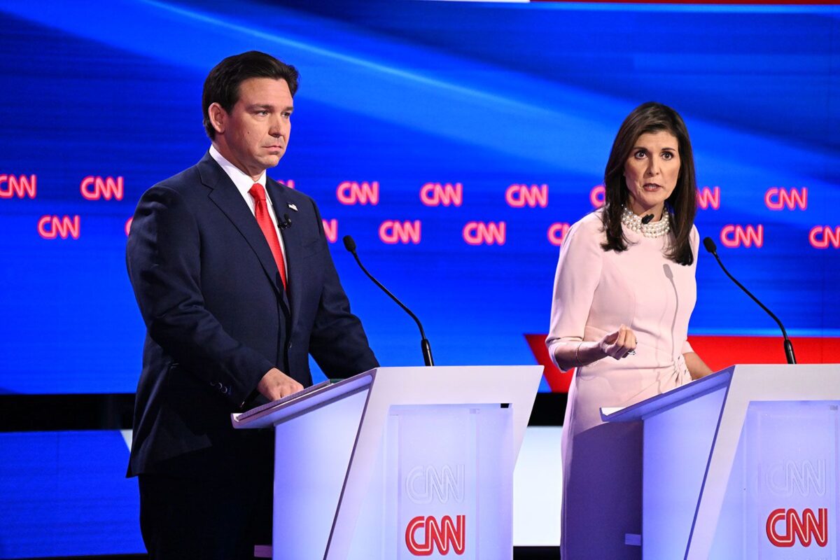 Republican Presidential Hopefuls DeSantis and Haley Clash in CNN Debate