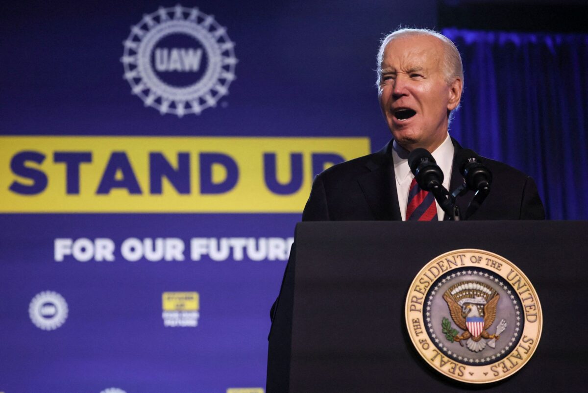 United Auto Workers Union Backs Biden for Second Term