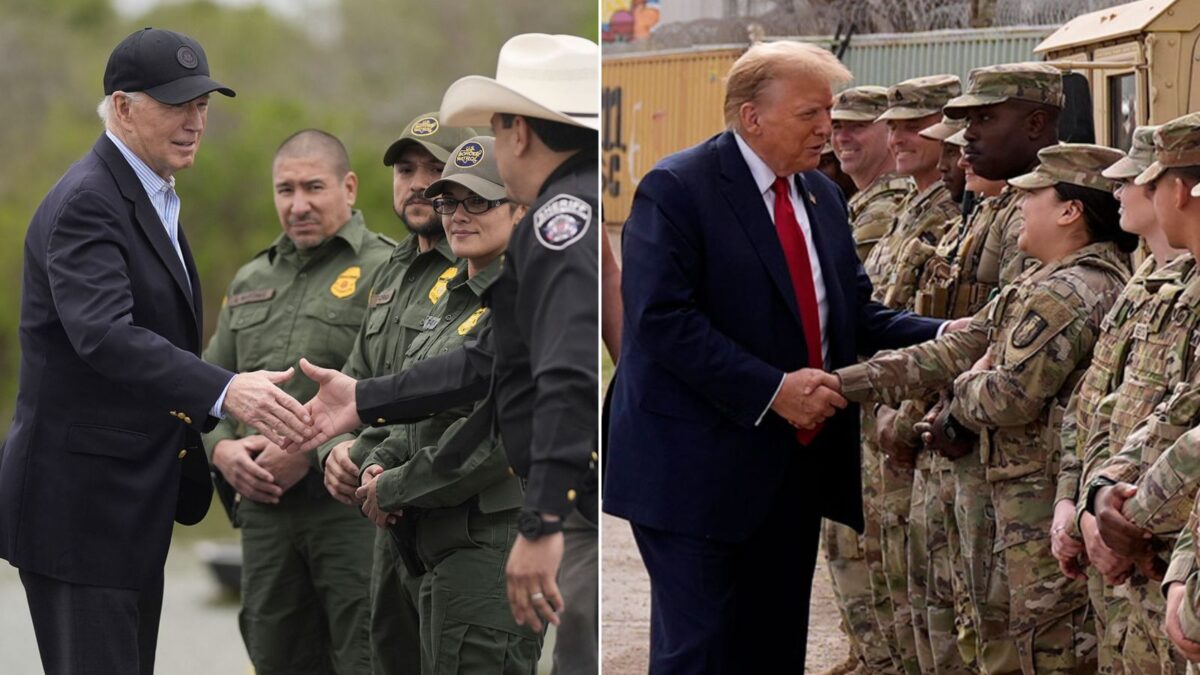 Political Rivals Biden and Trump Clash Over US-Mexico Border Crisis